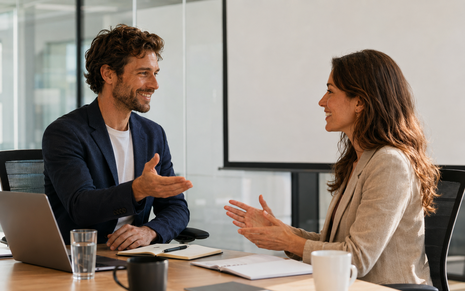 Give a meeting update — English speaking practice scene