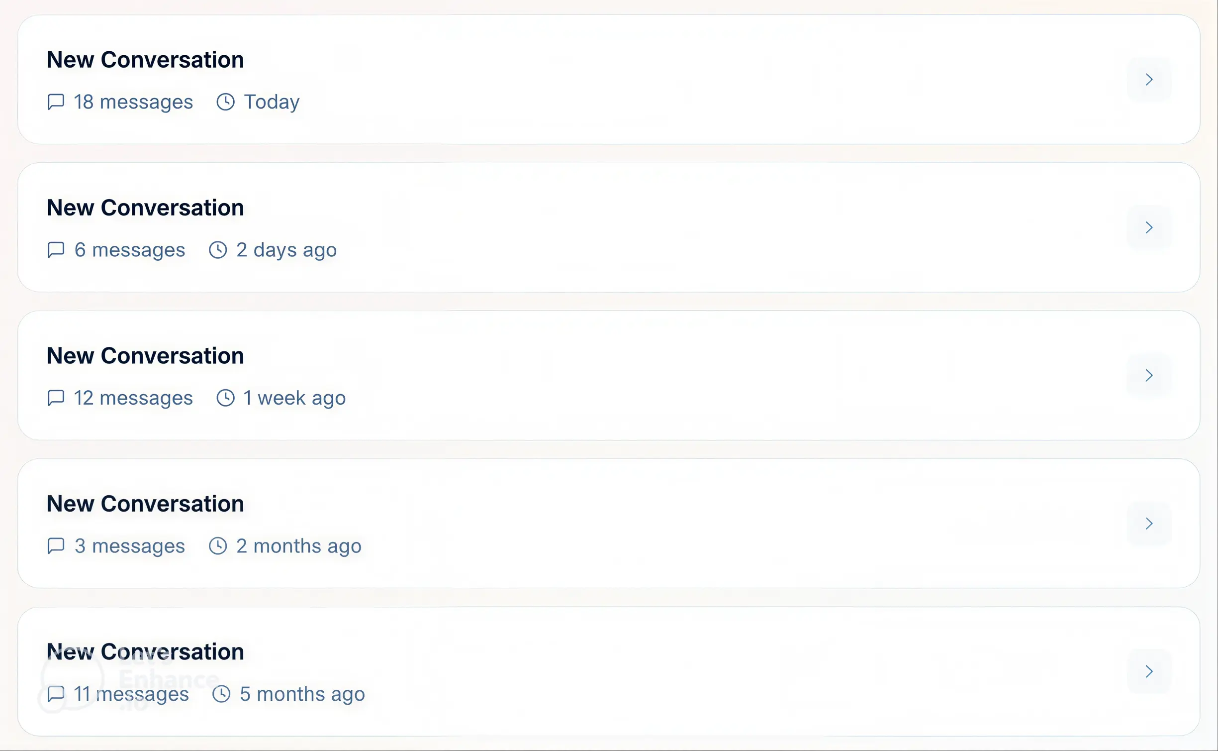 English practice session history on WeSpeak